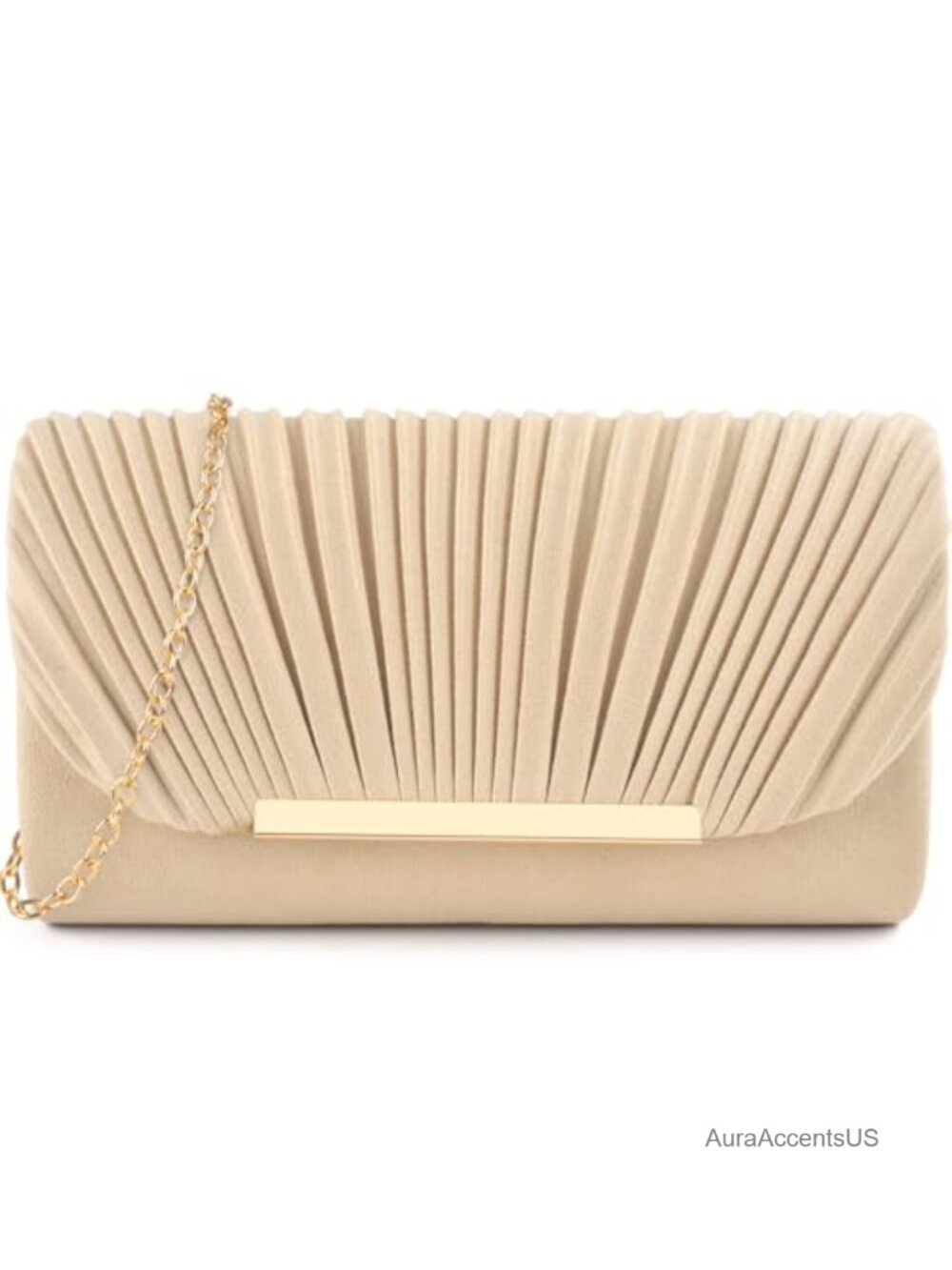Women's Evening Clutch Purse with Magnetic Closure Velvet Faux Suede
